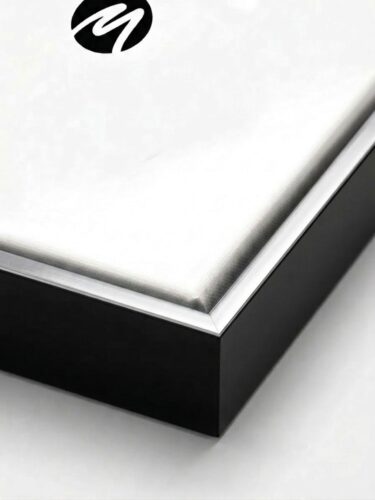 image preview of Black and silver wooden floating frame