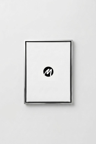 second image preview of Black and silver wooden floating frame