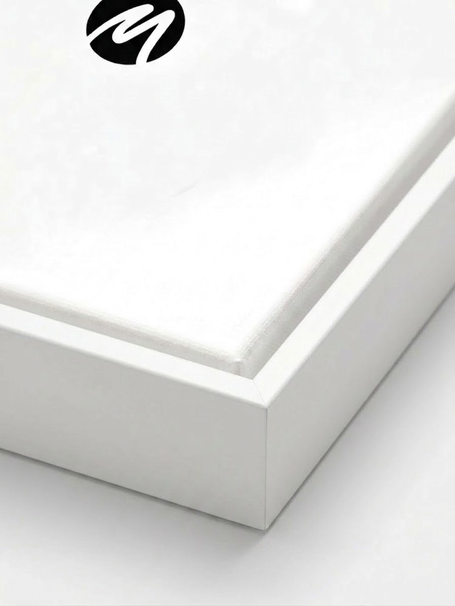 image preview of White wooden floating frame