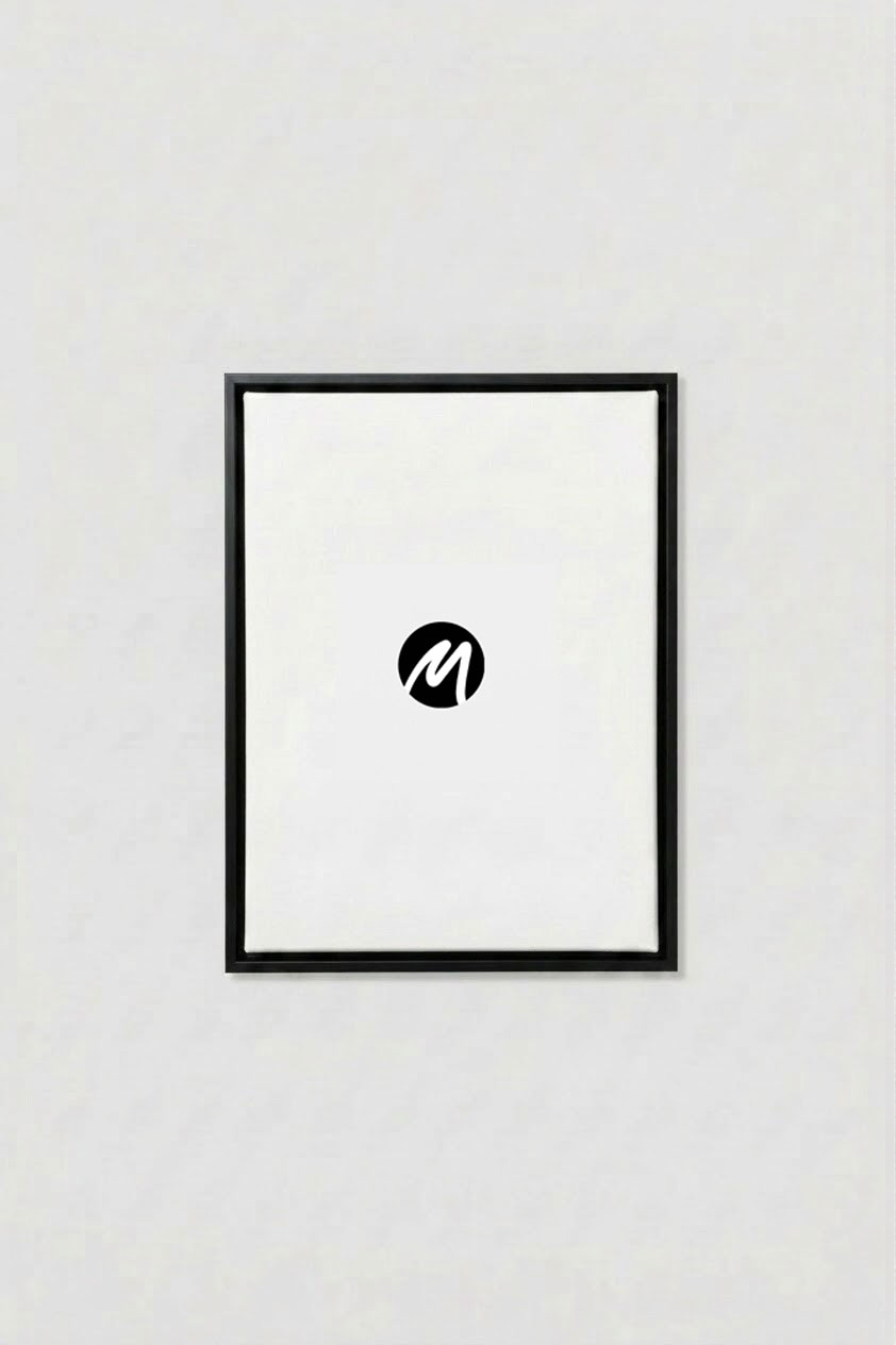 second image preview of Black wooden floating frame