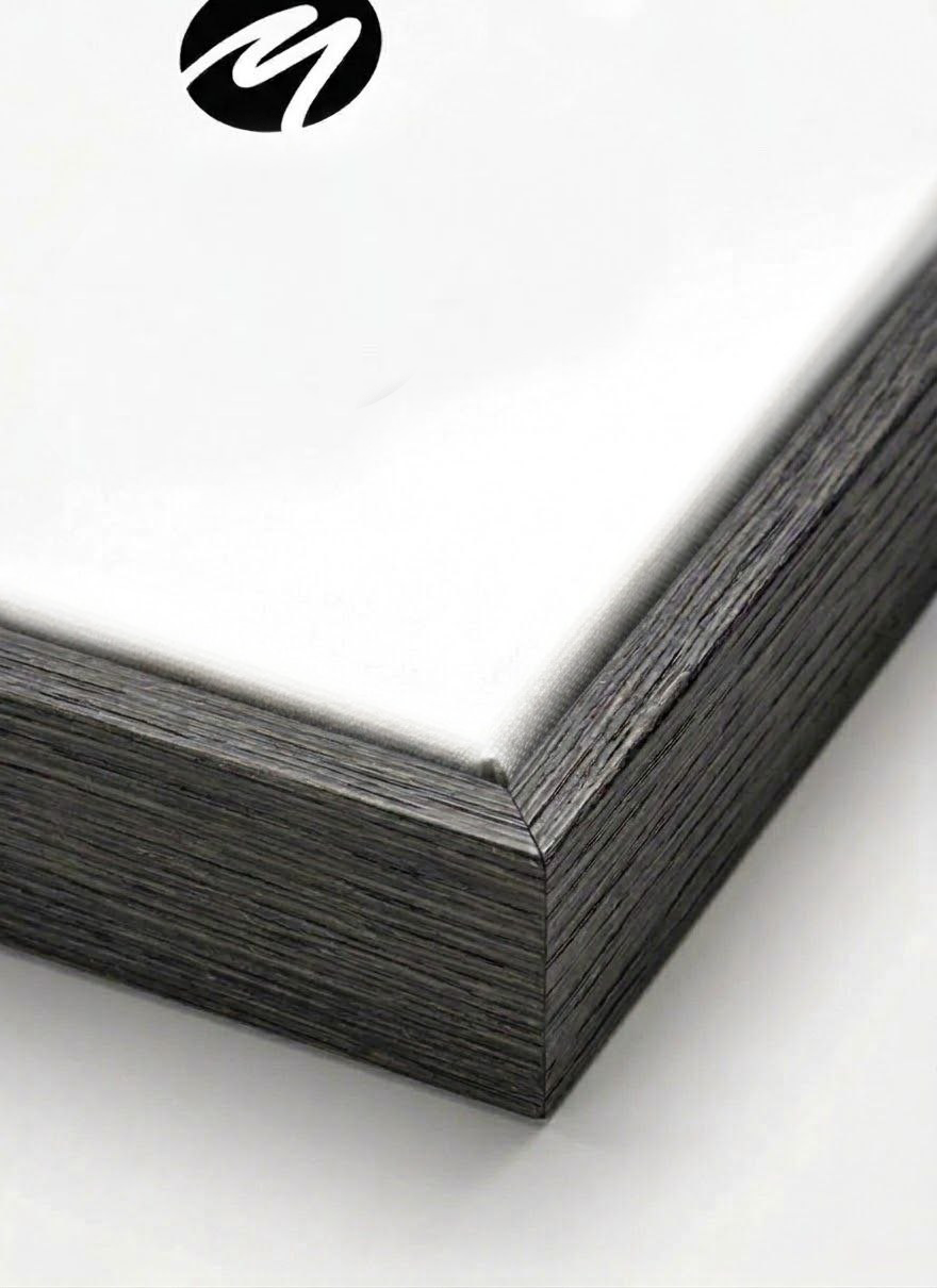 image preview of Black textured wooden floating frame