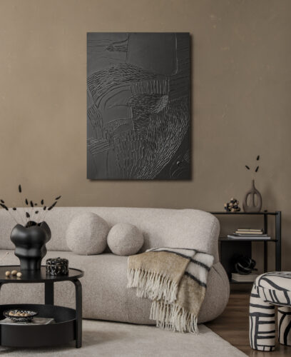 second image preview of Painting “Black Fluency 4